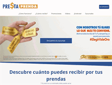 Tablet Screenshot of prestaprenda.com